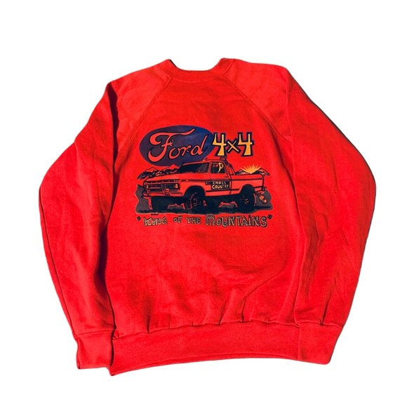 Vintage 80s Ford f100 4x4 Off Road King Crewneck  Sweatshirt  Men's Medium RARE - Picture 1 of 3